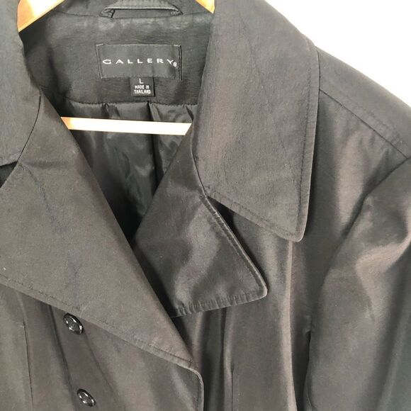 GALLERY Double Button Pea Coat Size Large - Picture 4 of 6